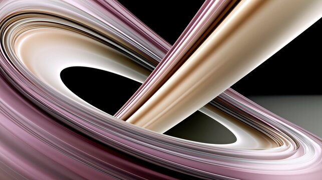 Metallic Mauve Loop Abstract Background for Futuristic Branding and Web Banner.

