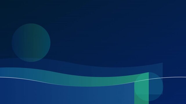 Corporate Blue Gradient Fluid Wave Motion Graphic