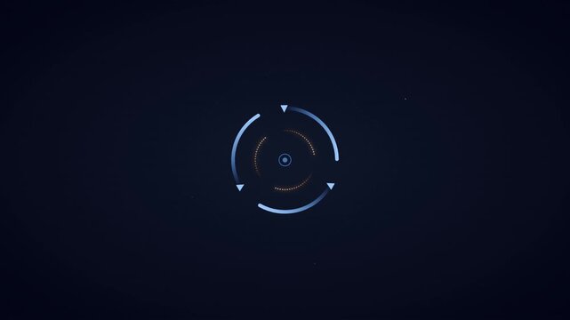 corporate blue infinite loop arrow process cycle