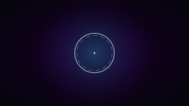 Cosmic Stardust Sparkle Circular Audio Visualizer Animation