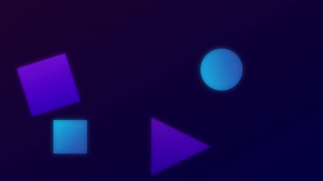 Creative Abstract Polygon Shape Morphing Motion Background