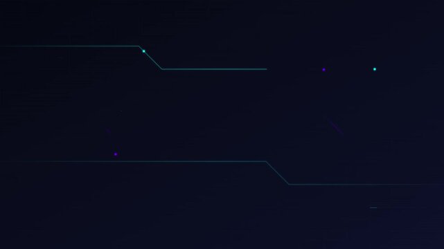 Cyber Grid Blue Glitch Pulsing Vector Lines Loop