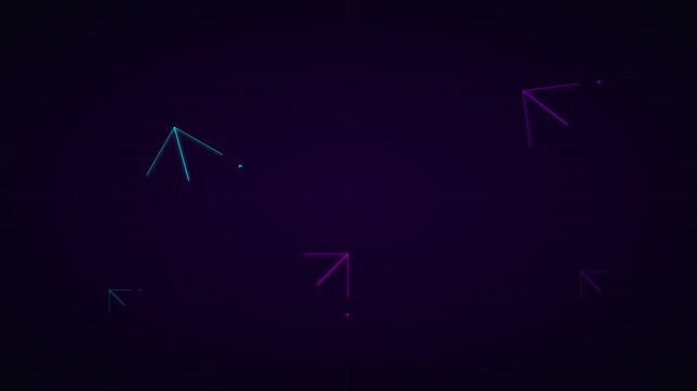 Cyber Neon Electric Pulse Firework Animation Vector Style