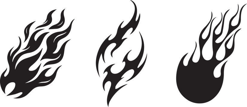Fire icon collection. Fire flame symbol. concept flame fire icon vector