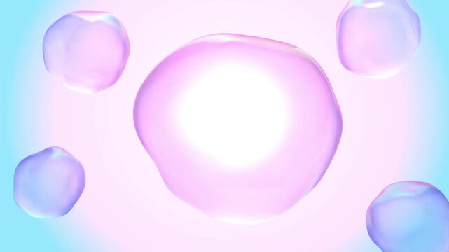 Color bubble water balls bg able to loop endless 4k