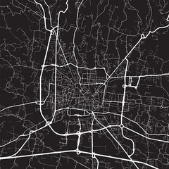 Fototapeta premium Pistoia in Italy Detailed illustration of a city's infrastructure and transportation network