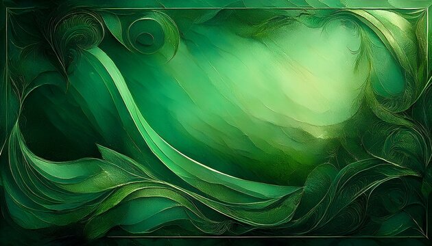 Emerald Enigma A Study Of Abstract Grunge Green Backgrounds