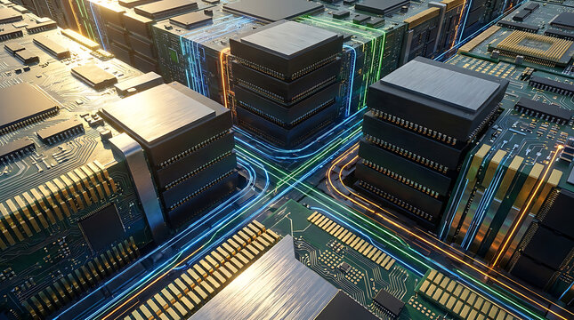 Advanced Microchip Architecture Visualizing Abstract Data Streams and High Performance Computing Infrastructure