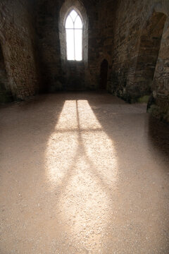 The interior of St Catherine's Chapel Abbotsbury Dorset