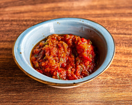 Turkish Eggplant Meze With Tomatoes And Herbs