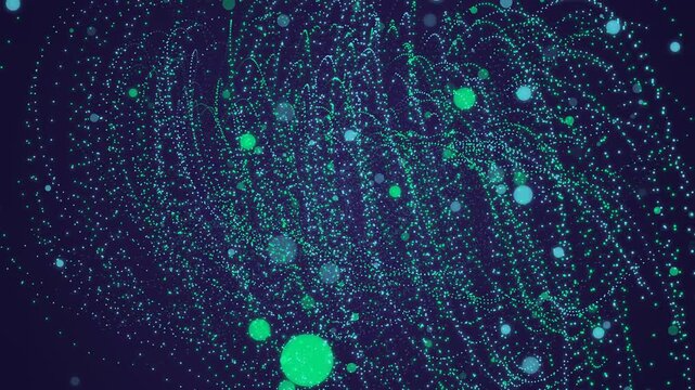 Abstract circular radial pattern with glowing light lines rotating on a dark gradient background design
