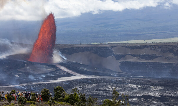 Lava Fountaining Kilauea Hawaii