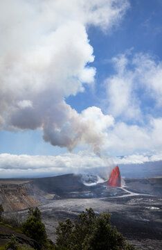 Lava Fountaining Kilauea Hawaii