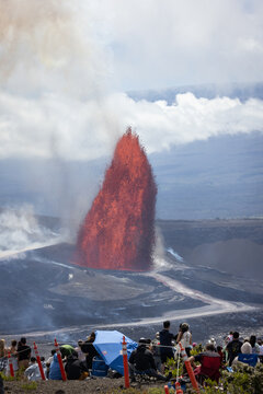 Lava Fountaining Kilauea Hawaii