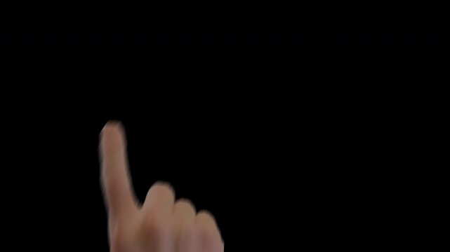 Touchsceen Finger Tap Hand Gesture