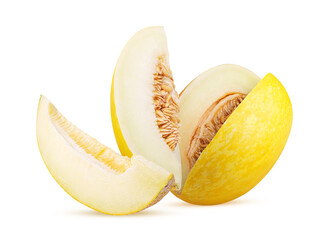 Obraz premium Yellow melon dukral and slice
