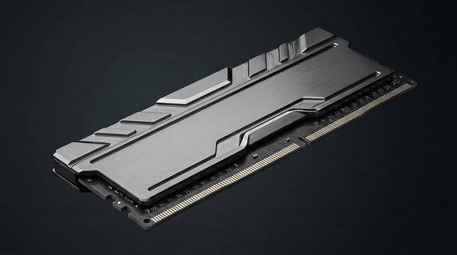 High Performance Metallic Computer RAM Memory Module Stick for Advanced Desktop Gaming Hardware Hardware Upgrades