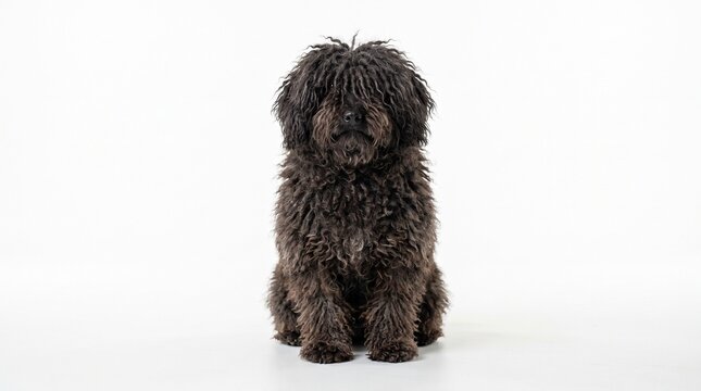 Puli on a white background