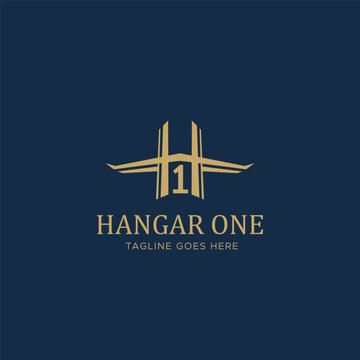 Letters IH and 1H Logo, for business with IH HI 1H H1 initials