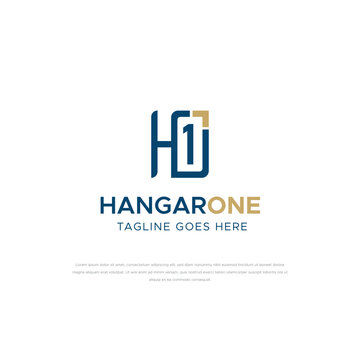 Letters IH and 1H Logo, for business with IH HI 1H H1 initials