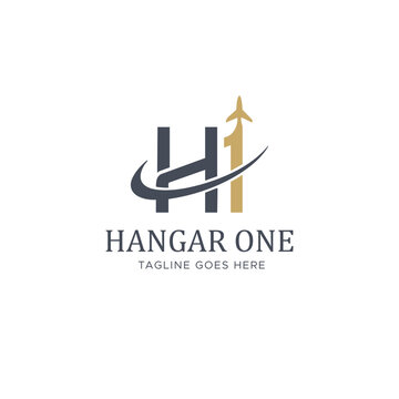 Letters IH and 1H Logo, for business with IH HI 1H H1 initials