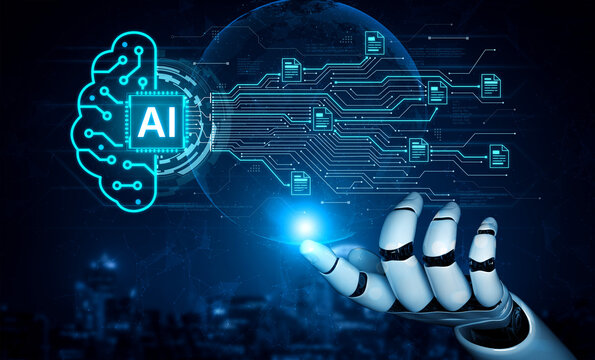 Artificial intelligence using AI neural processing and circuit to transform AI data into actionable output by smart automated AI reasoning science. Future of cognitive tech deep learning NPU. Corpus