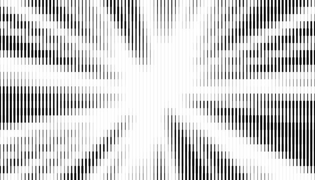 Black and white abstract glitch pattern with smooth transition halftone effect for sporty design element. Editable graphic resource. Vector Format Illustration. EPS10 