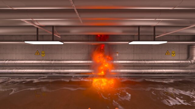 貯蔵施設　3DCGレンダリング
