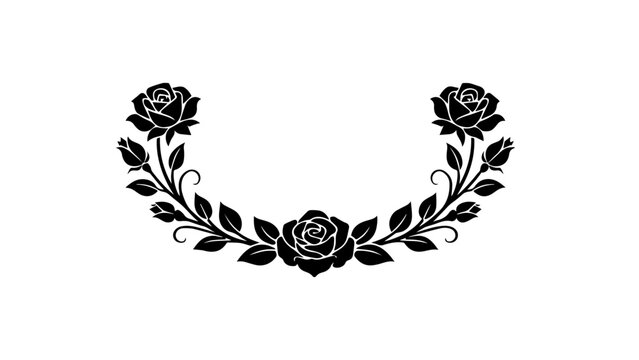 A minimalist, high-contrast line art drawing featuring the lower half of a human face partially bright by large, elegant lily flowers, presented on a pure white background. The style is clean, modern,