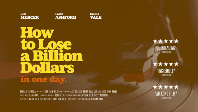 Comedy Drama Cinematic Movie Title Card