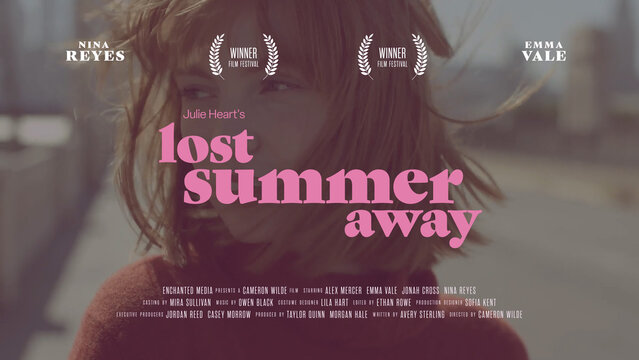 Romantic Comedy Cinematic Movie Title Card