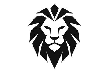Stylized lion head logo with mane for professional branding. © Anggii