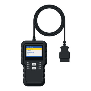 OBD scanner for vehicle diagnostics and system setup