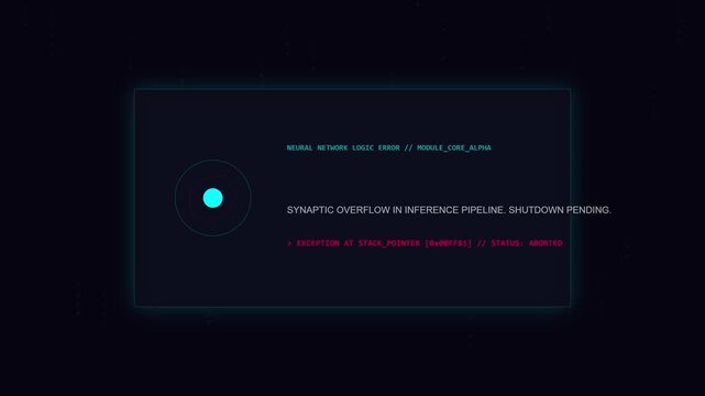 Animated of AI Core Malfunction Alert
