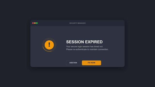 Animated of Minimalist Corporate System Error
