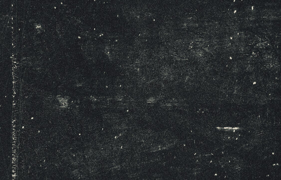 Film Grain Texture Overlay, Dusty Black Grunge Background with Heavy Scratches for Retro Photographic Design