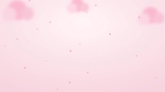 Soft pink ethereal abstract background with glowing bokeh clouds floating dust particles gentle dreamy loop on pastel gradient space