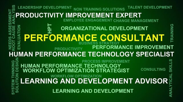 Performance Consultant Word Cloud