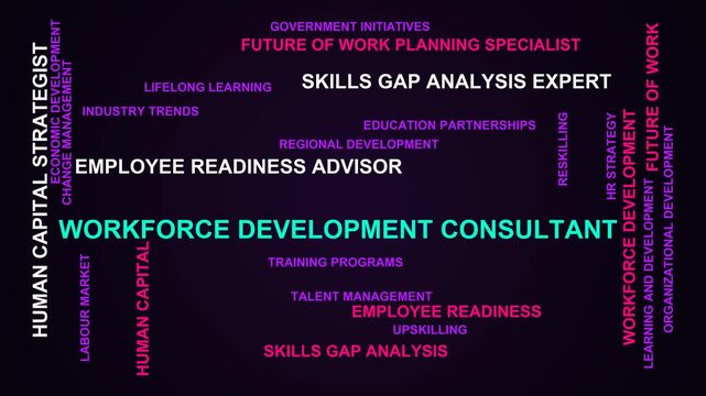 Workforce Development Consultant Word Cloud