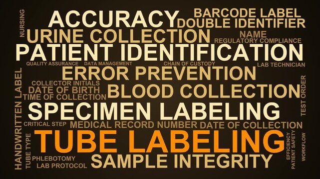 Tube Labeling Word Cloud