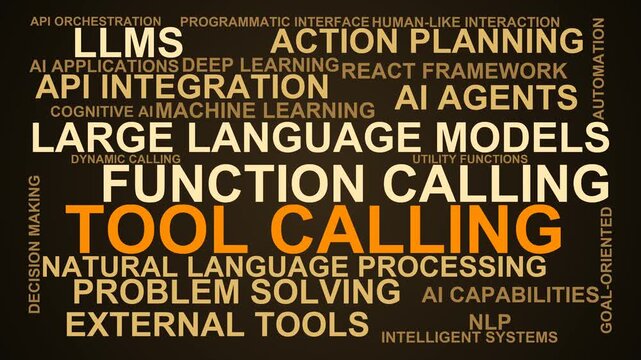 Tool Calling Word Cloud