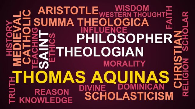 Thomas Aquinas Word Cloud
