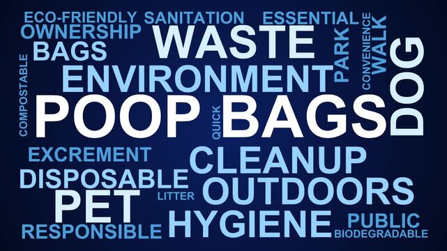 Poop Bags Word Cloud