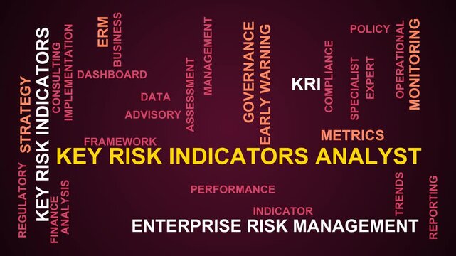 Key Risk Indicators Analyst Word Cloud
