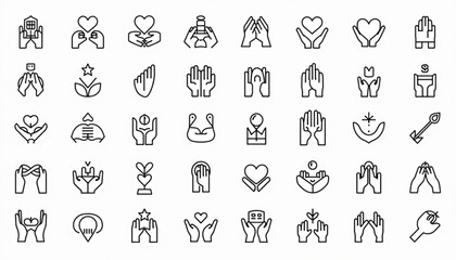 Fototapeta premium Helping Hands Vector Concept for Charity Support Social Care Partnership and Teamwork Unity Illustration