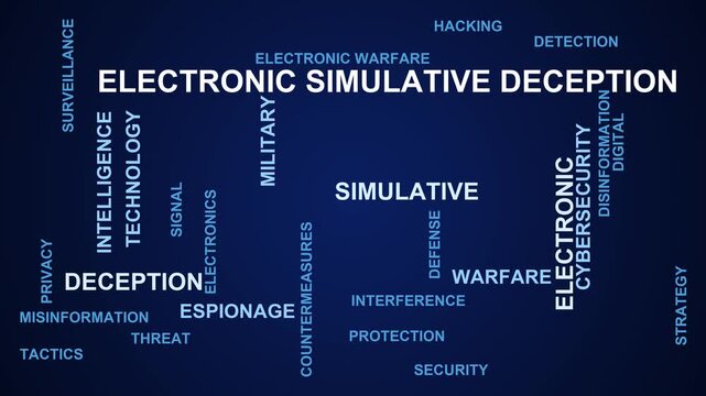 Electronic Simulative Deception Word Cloud