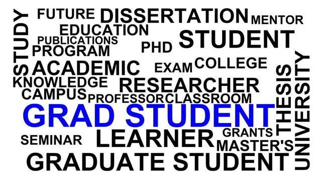 Grad Student Word Cloud