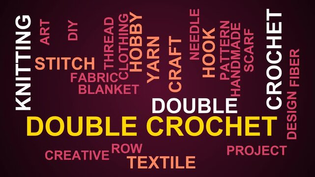 Double Crochet Word Cloud
