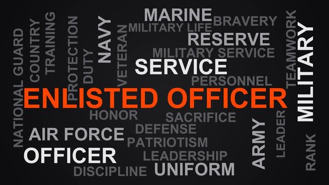Enlisted Officer Word Cloud