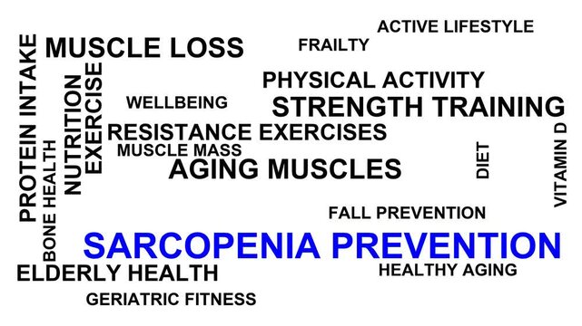 Sarcopenia Prevention Word Cloud